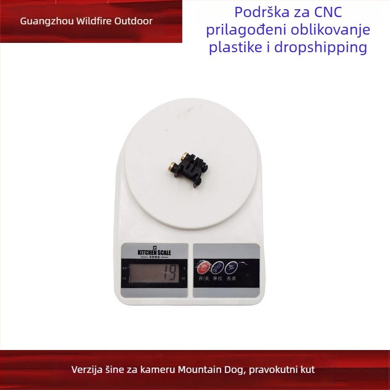 Plastični pravokutni nosač za šinu za GoPro 6–10