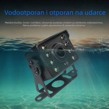 7-inčni zaslon za stražnju kameru i navigaciju za automobil, HD 1080p, univerzalno za velika i mala vozila