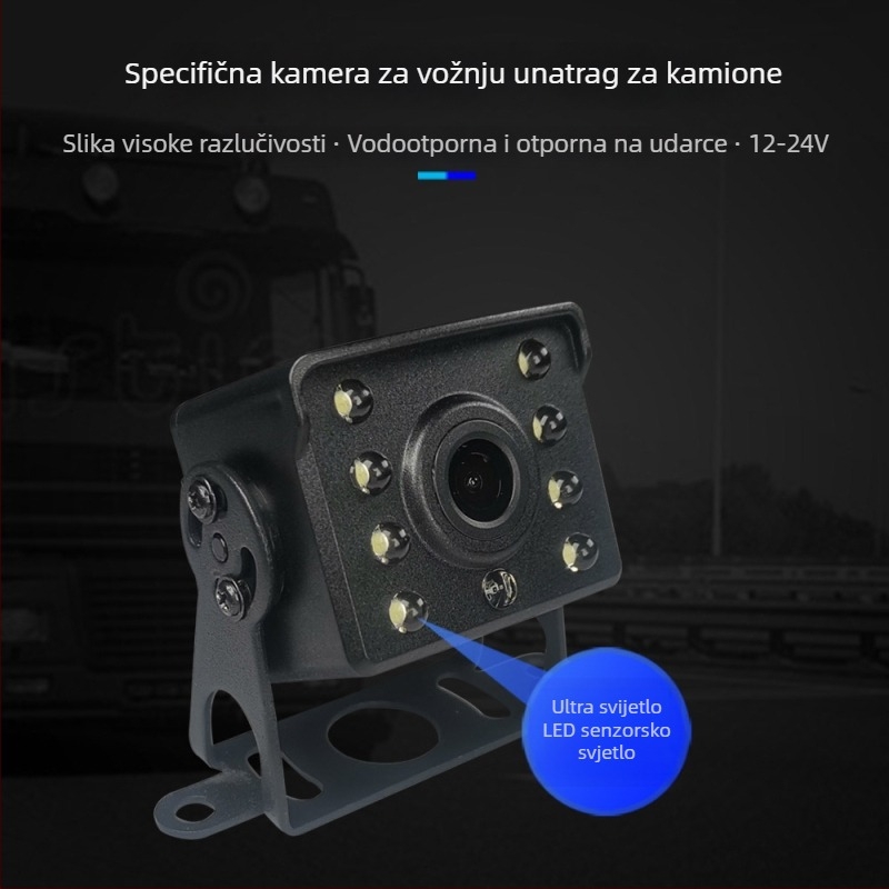 7-inčni zaslon za stražnju kameru i navigaciju za automobil, HD 1080p, univerzalno za velika i mala vozila