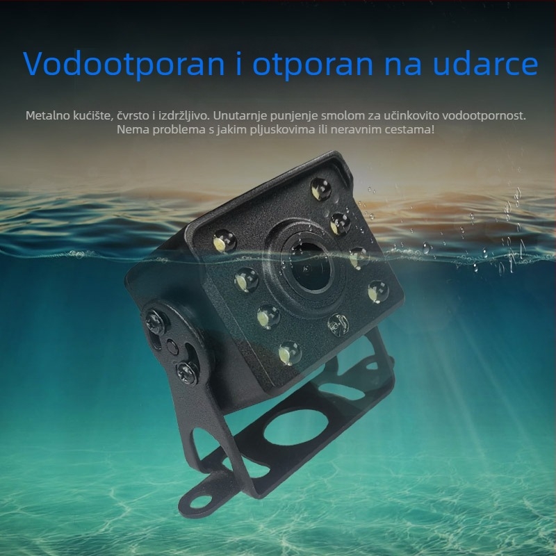 7-inčni zaslon za stražnju kameru i navigaciju za automobil, HD 1080p, univerzalno za velika i mala vozila