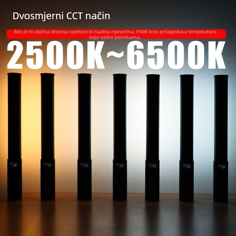 LUXCEO RGB dopunska LED štapić P400 — ručna, prijenosna LED svjetlost za fotografiju, livestream i vlog, 10W, 5V