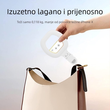 Clip-on LED rasvjeta za selfie – tri boje temperature, punjiva baterija 3.7V, snaga ispod 10W, prijenosno svjetlo za fotografije i uživo video