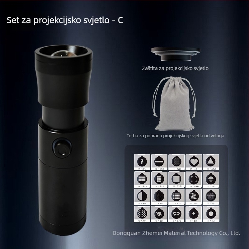 Prijenosno osvjetljenje za fotografiju sa zoomom, model D15, 10W, podesiva boja temperature 2500-9900K, ugrađena baterija, za livestream i portretno snimanje