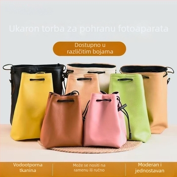 Unutarnja zaštitna torbica za mirrorless i DSLR kamere – PU materijal; kompatibilno s Nikon, Sony, Canon, Fuji; podstava od poliestera i pamuka