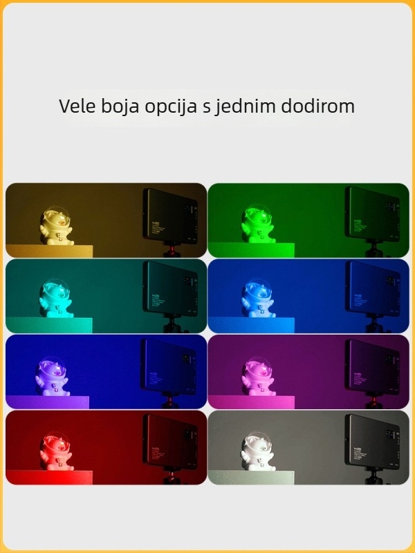 Mini rasvjeta za popunjavanje - Prijenosno fotografijsko svjetlo, ručna upotreba, 10W, višestruko podešavanje