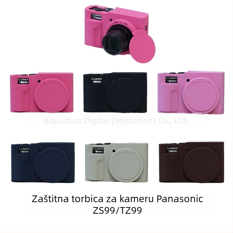 Silikonska zaštitna futrola za Panasonic ZS99/TZ99 — mekan silikon, kompatibilno s ZS99 i TZ99, težina 60 g, lansirano 2025.