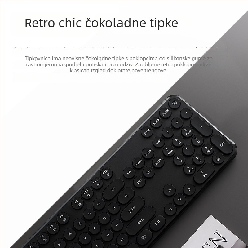 Rapoo Bežični set tipkovnice i miša - 1000dpi optički, bežična veza
