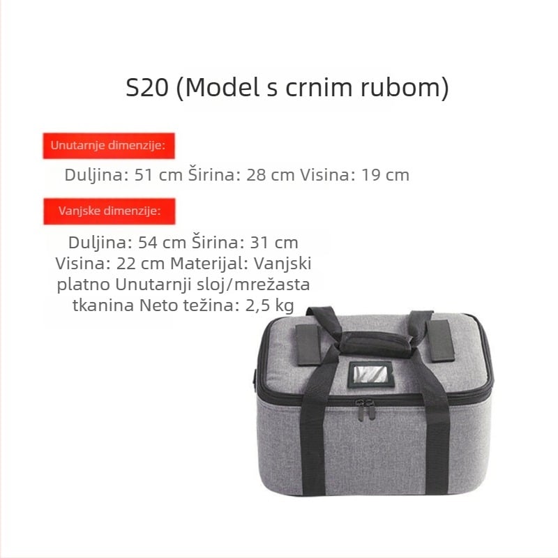 TUBAY platnena torba za pohranu fotografske rasvjetne opreme (jedna/dvije lampe), opće namjene, 2–2,8 kg, unutarnja mreža od poliesterske tkanine