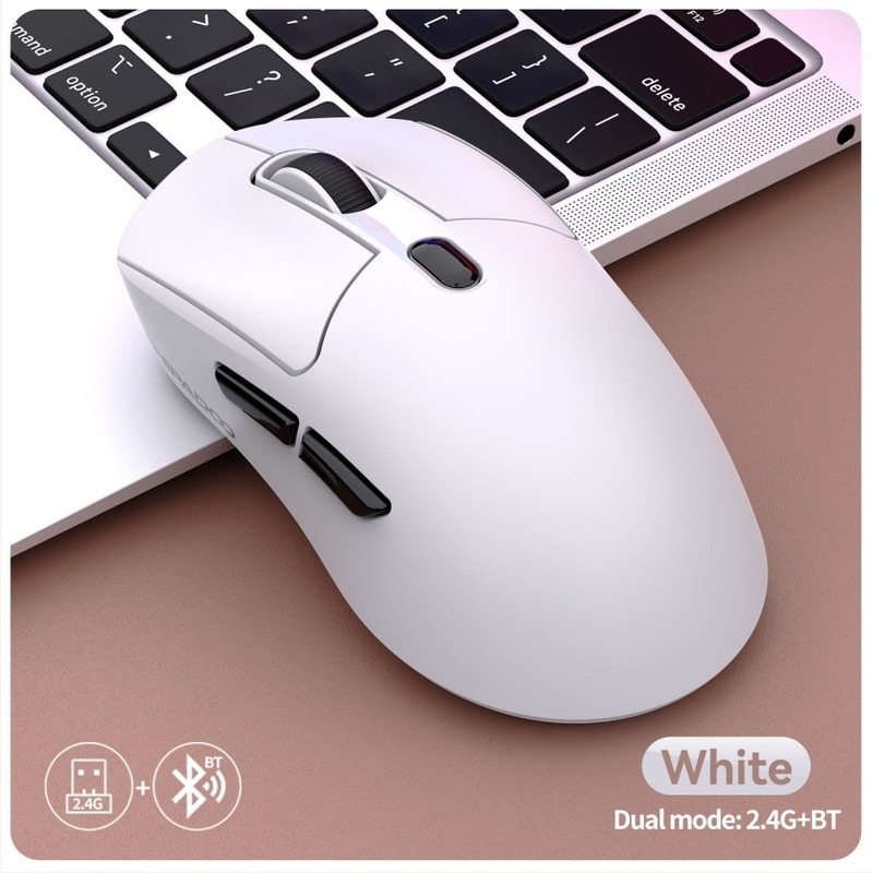 Bežični gaming miš A7 s dvostrukim načinom, 4800 DPI, 6 tipki, USB, 2.4G + Bluetooth, doseg 10 m, punjiva litijska baterija