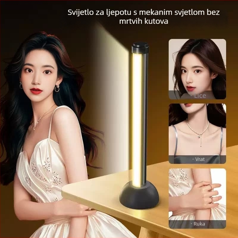 LED rasvjeta za stolni prijenos uživo — dvostruko osvjetljenje, dvostruki red, 5W, 5V, tri boje temperature, PD-62 model, prilagodljivo