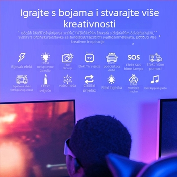 Ručna RGB LED svjetiljka za livestream i snimanje videa, osvjetljenje za fotografiju, model B-40RGB, 40W, 2700–7500K, 20V 3.25A