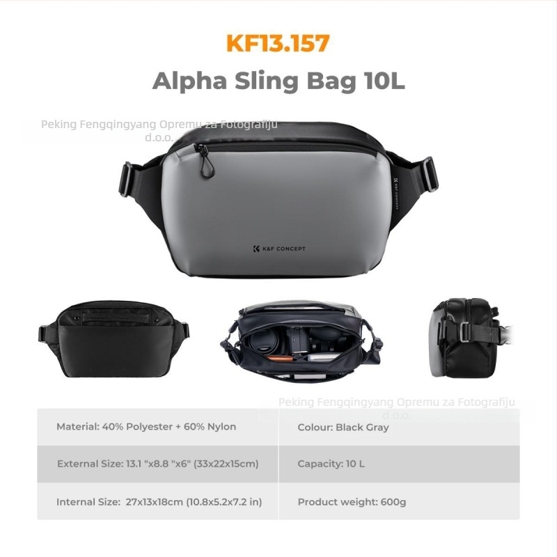 K&F Concept Fuji bez ogledala torba za fotoaparat s crossbody remenom – Fotografija paket