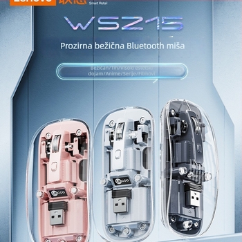 Bežična optička miša Bluetooth dvostrukog načina, 1200 DPI, USB, 3 tipke, za stolna računala