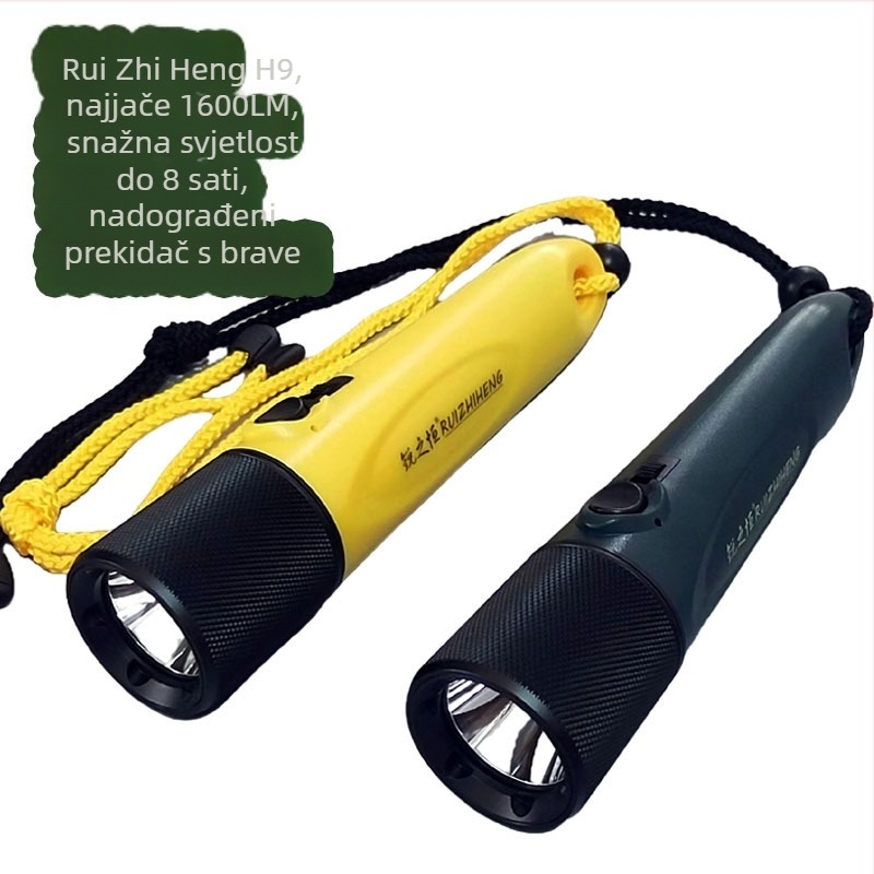 Rui Zhiheng potapljačka LED svjetiljka, 1500 lm, aluminijska legura + PC, podvodno osvjetljenje