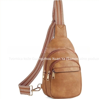 Xuanya ženska PU koža crossbody torba, lagana za svakodnevno nošenje, s poliesterskom podom, zatvaranje na zip, unutarnji džepovi: zip, džep za mobitel, džep za dokumente (Proljeće 2024)