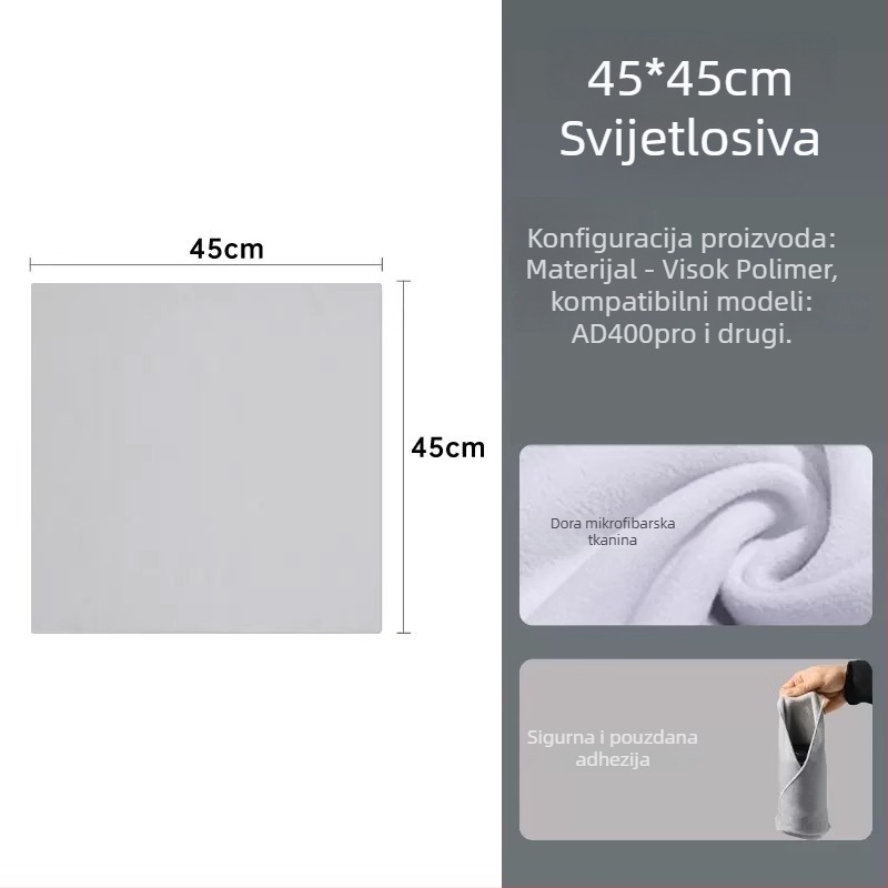 Fotografska sklopiva tkanina s unutarnjom torbicom za vanjske snimke – polimerni materijal; kompatibilno s V350, V1, TT350, V860, V85; težina 43/54/90 g