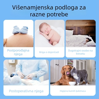 Hill jednokratna medicinska podloga za njegu odraslih – higijenska podloga za bolničke/ preglede krevete; rok trajanja pet godina; šifra XS-medical nursing pad