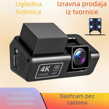Dualni automobilni DVR s WiFi-jem, 1080p, 170° širokokutni, bez zaslona