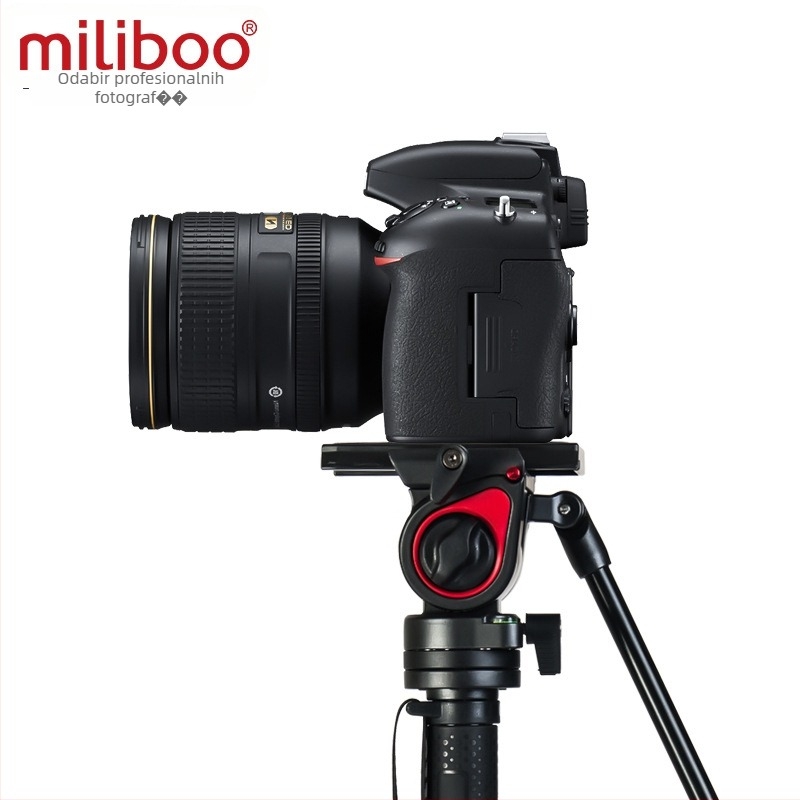 Mibo MQA Monopod za DSLR s hidraulijskom glavom, 4-sekcijski aluminijski monopod, nosivost 2–5 kg, pločica za brzo oslobađanje uključena