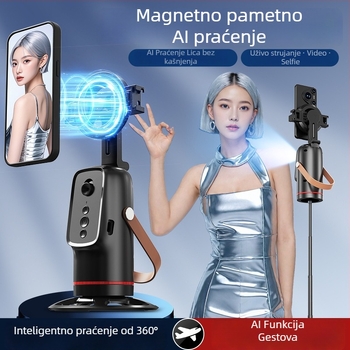Willpai Gimbal Stabilizator s praćenjem lica i 360° pan-tiltom, bez aplikacije, plastično kućište, 252 g