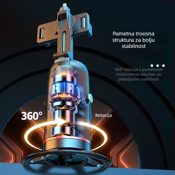 Stabilizator za telefon s AI prepoznavanjem lica i praćenjem – 360° pan-tilt, kompatibilan sa pametnim telefonom, bez aplikacije