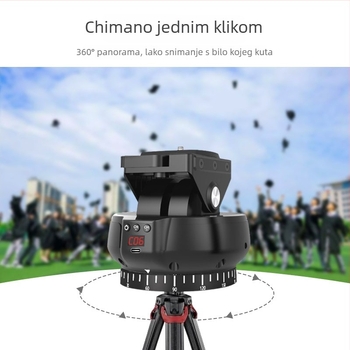 YT1200 Električni gimbal s 360° panoromom i nagibom, daljinsko upravljanje, dvostruka osovina stabilizatora za pametne telefone i kamere, 9 brzina