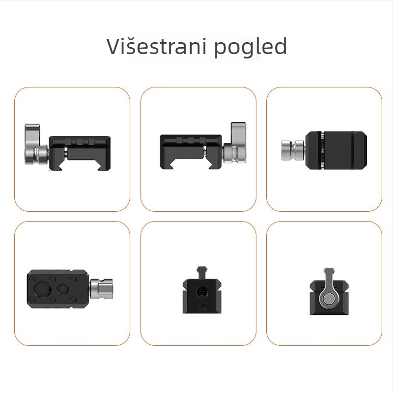 Dodatak za kameru: produžni komad od aluminijske legure, Arri 1/4 i 3/8 montaža, univerzalna instalacija, univerzalna kompatibilnost (aluminijska legura, univerzalna instalacija, univerzalna kompatibilnost, 26 g)