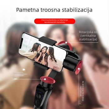 S5B Ručni stabilizator za mobitel, troosni gimbal s antišokom, prepoznavanje lica, 360° horizontalno / 90° vertikalno okretanje