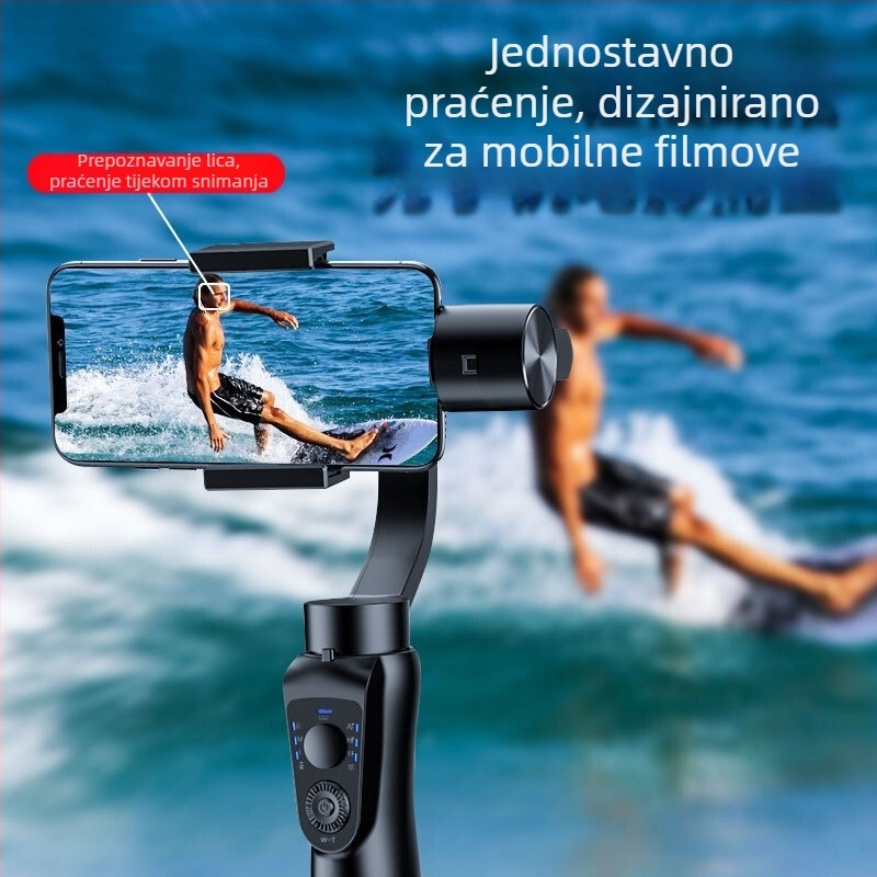 S5B Ručni stabilizator za mobitel, troosni gimbal s antišokom, prepoznavanje lica, 360° horizontalno / 90° vertikalno okretanje
