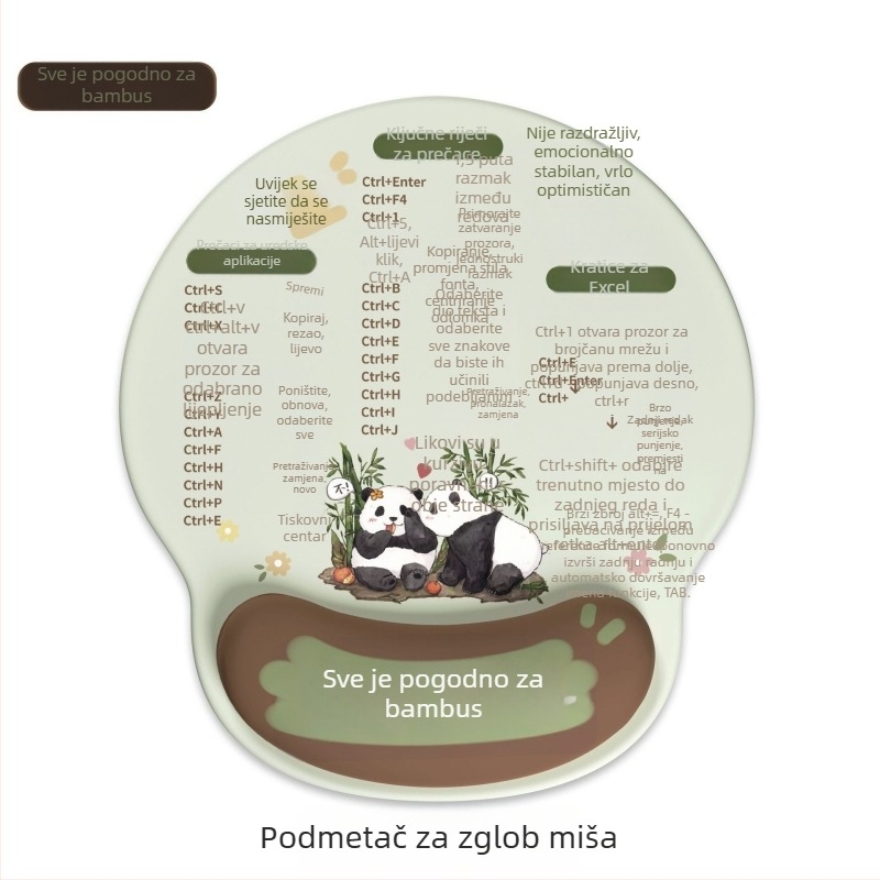 Podloga za miš s kalkulatorom - prirodna guma, jednostrana, model Pad-475
