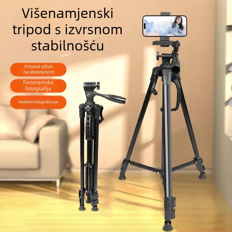 Stolni tripod s 3D PTZ, čelična konstrukcija, nosivost 3 kg, pločica za brzo pričvršćivanje