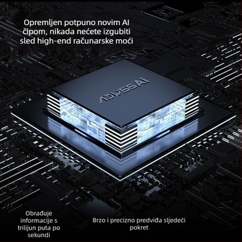 Putnički gimball s praćenjem lica i stabilnim snimanjem, 360° horizontalno i 360° vertikalno okretanje, prenosiv, težina 800 g