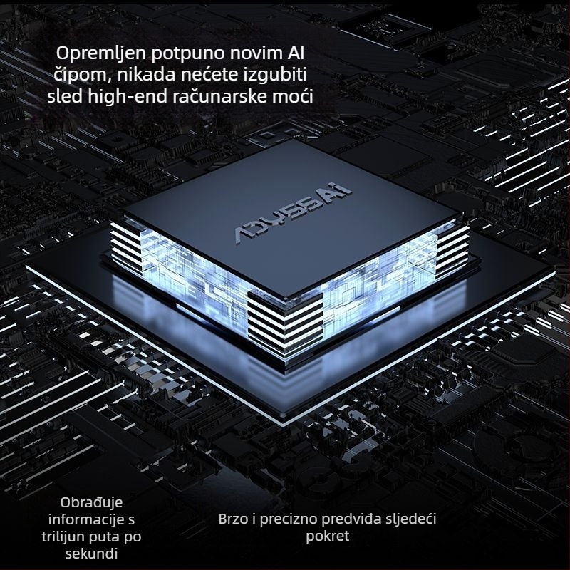 Putnički gimball s praćenjem lica i stabilnim snimanjem, 360° horizontalno i 360° vertikalno okretanje, prenosiv, težina 800 g