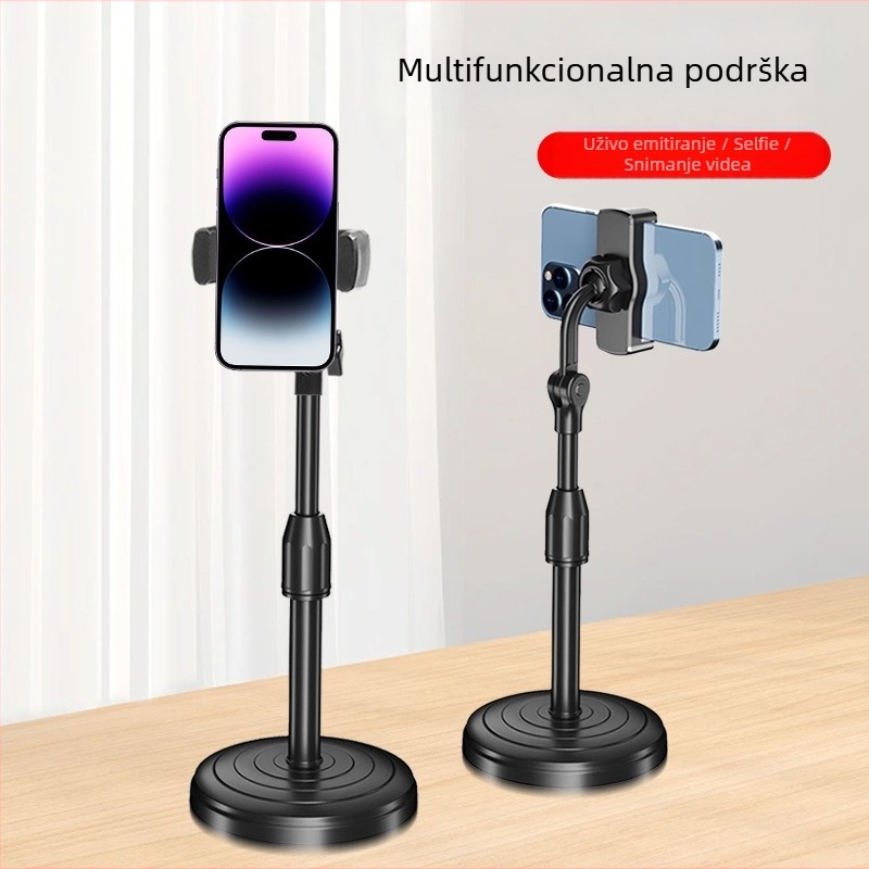 Stolni držač za mobitel za livestreaming, prijenosni klip nosač, univerzalni, plastični