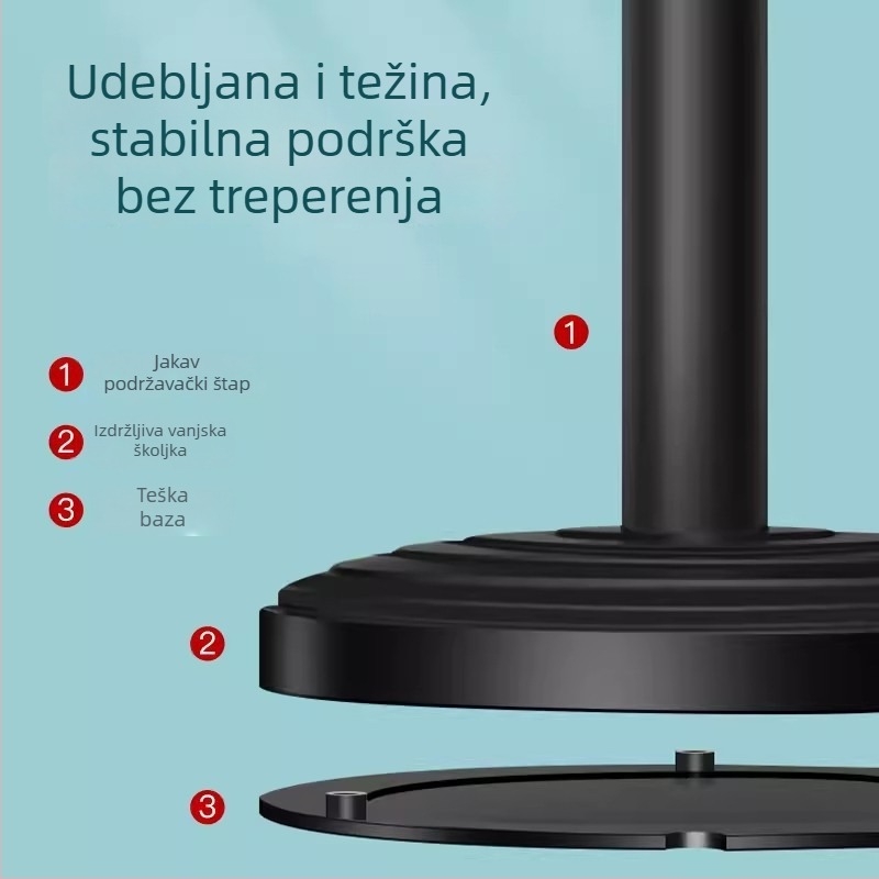 Stolni držač za mobitel za livestreaming, prijenosni klip nosač, univerzalni, plastični