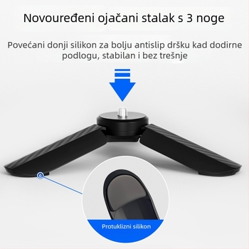 Stativ za Insta360 Ace Pro 1/2, s 3 sekcijama, ABS tijelo, kuglast glava, nosivost 2–5 kg