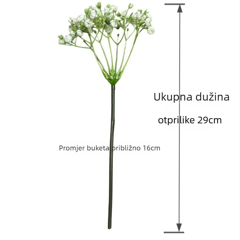 Buket umjetnih cvjetova Starry Sky s mekanim ljepilom, za vjenčanja i kućnu dekoraciju