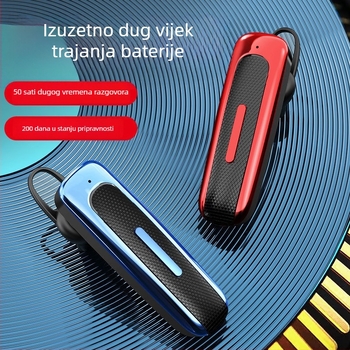 Bežične Bluetooth slušalice 5.0, jedno uho, kompaktan dizajn za automobil, hands-free pozivi, dugi vijek baterije, IPX4 vodootporne, niska latencija za sport