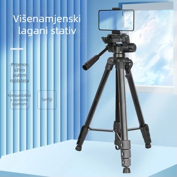 Stativ za DSLR i pametni telefon – 3-dijelni aluminijski spoj, nosivost 2–5 kg, 360° gimbal, ploča za brzo oslobađanje