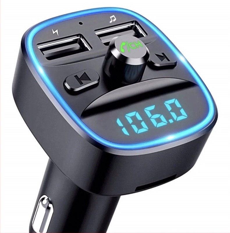 Auto MP3 player sa Bluetooth hands-free, FM transmiterom, ambijentalnim osvjetljenjem i auto punjačem (Brend: Syed; Model: P2; Materijal: ABS)