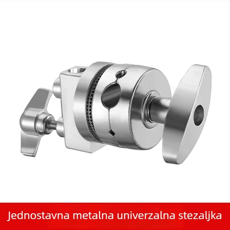 Fotografska magična ruka s C-tipom okvira, aluminijska legura, univerzalna klipsa, magična glava i okretna ploča za lampu