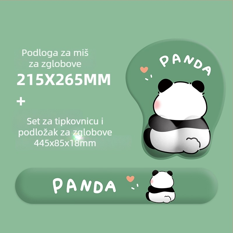 Podloga za miša s podrškom za zapešće, dvostrana, gumena podloga, hladno oblikovanje, s ispisom logotipa