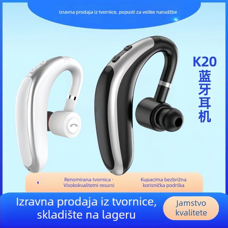 Bežične true wireless slušalice s dizajnom ušne kuke, Bluetooth 5.0, redukcija buke, brzo punjenje