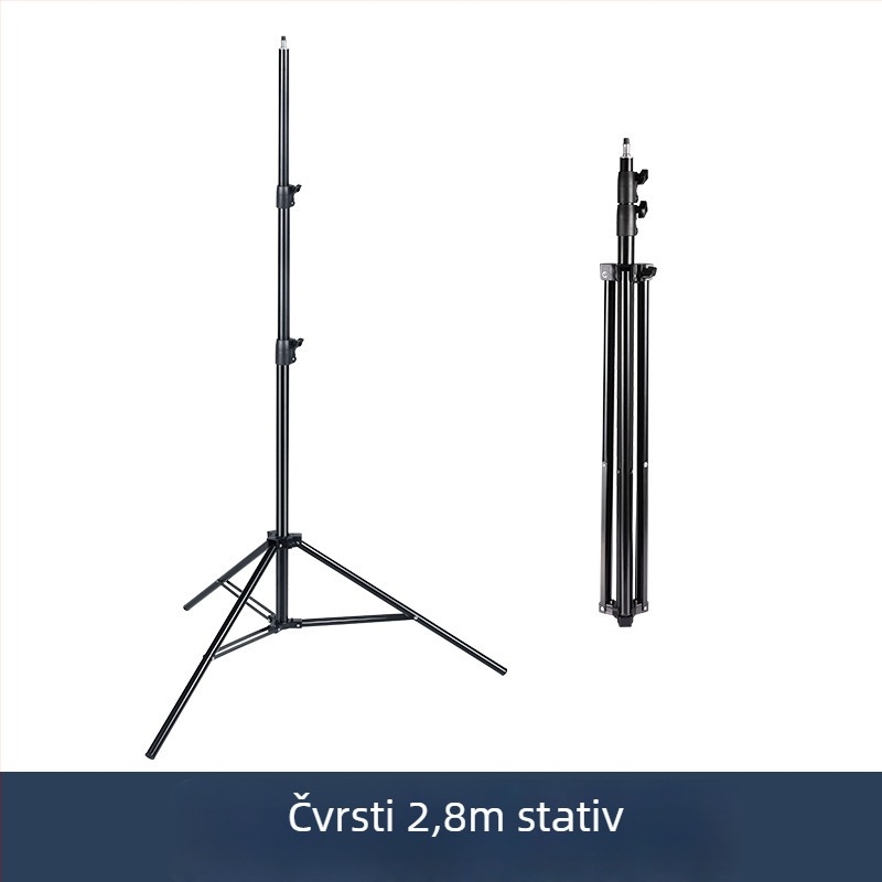 Kalin stativ za fotografiju, željezni, 3-odjelni, cijevi 31/27/24 mm, nosivost 5 kg