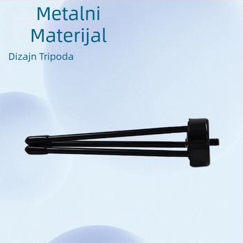 Stolni držač za kameru i telefon, stativ s 1/4-inčnim navojem, metalna pan-tilt glava