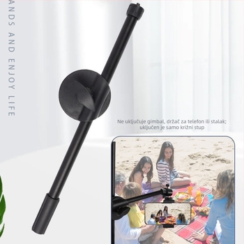 Set tripod i gimball za telefon i mikrofon – kuglasta glava gimballa, aluminijsko-magnezijeva legura, nosivost 2–5 kg, model fp001