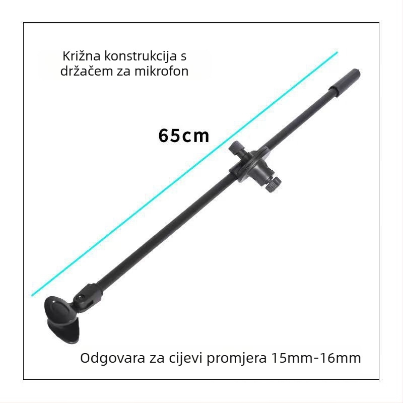Set tripod i gimball za telefon i mikrofon – kuglasta glava gimballa, aluminijsko-magnezijeva legura, nosivost 2–5 kg, model fp001