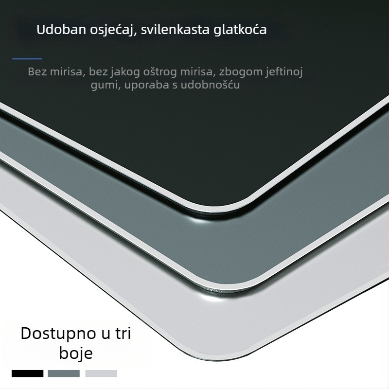 Podloga za miš od aluminijske legure – dvostrana, metalna površina, obrada površine, protuklizno, kompatibilno s Apple i Huawei