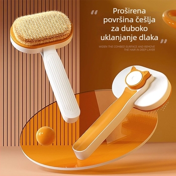 Četka-češalj za njegu psa, materijali PP i nehrđajući čelik; klasifikacija proizvoda: češalj-četka; namijenjeno psima; uvezeno: Ne