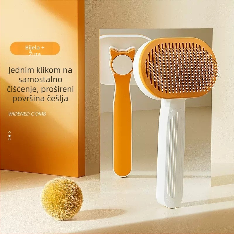 Četka-češalj za njegu psa, materijali PP i nehrđajući čelik; klasifikacija proizvoda: češalj-četka; namijenjeno psima; uvezeno: Ne